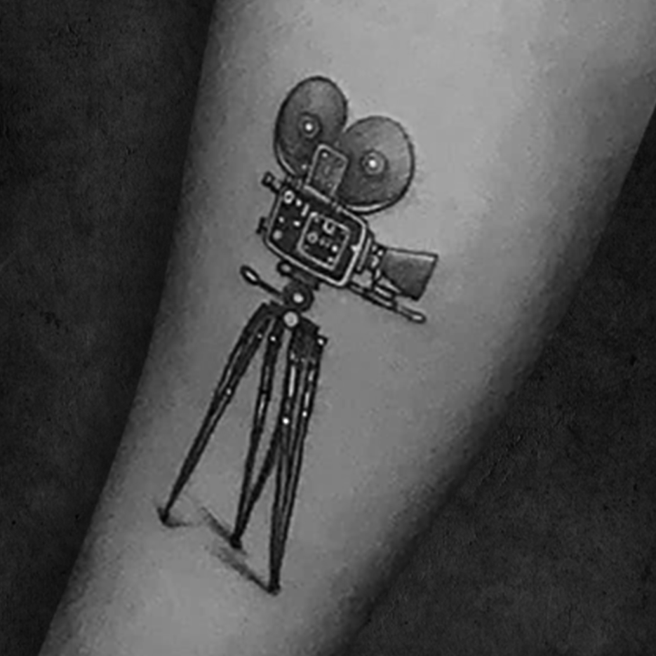 Camera Tattoo in Kolkata's best tattoo parlour